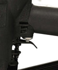 Close-up of trigger on 21 Degree Full Round Head Framing Nailer No Depth Adjustment Delivers Two To Three And A Quarter Inch Nails
