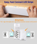 Unwired 4 Pin RGB LED Strip Connectors Kit With Gapless Corner And Straight Connectors For Multicolor 5050 LED Strips 5V 12V 24V