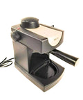 Heavy Duty Automatic Espresso Coffee Maker With Smooth Bold Pull And Sleek Black Finish Compact Home Brewing Machine on countertop.