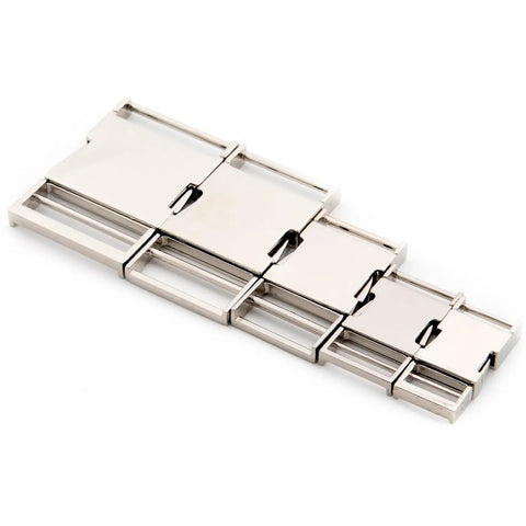 Dope Metal Quick Side Release Buckle Set Five High Quality Webbing Bag Clips For Belts And Backpacks Gunmetal Finish Durable Zinc Alloy
