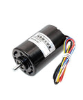 Get This High Performance Brushless DC Motor With 42mm Compact Frame And Rock Solid Build Quality That Cranks Out Crazy Fast Speeds Up To 8000 RPM For Heavy Duty Projects Running Low On Heat And Saving You Big Bucks On Energy Bills Over The Long Haul. Black brushless DC motor with vibrant wires visible, designed for high efficiency and speed.