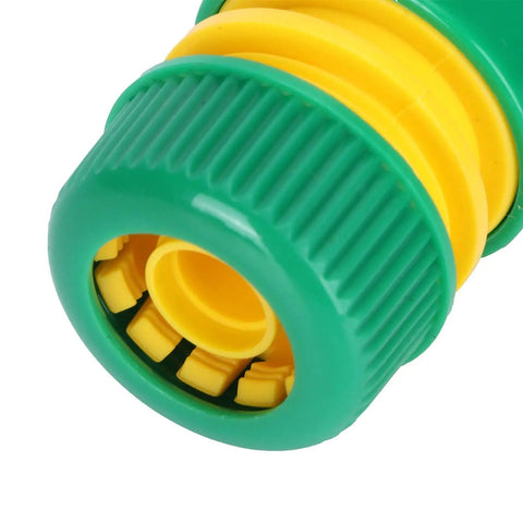 Heavy Duty 24 Pcs Hose Connector Fitting Set With G1/2 Quick Connect Garden Hose Repair Kit, ABS Water Pipe Joints And Couplings For Irrigation Car Washing And Pet Bathing That Is Totally Sick, green and yellow hose connector close-up