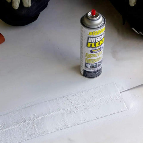 Waterproof Rubberized Sealant Spray For Fast Fixes That Seals Cracks Holes Leaks And Corrosion On Roofs And Other Surfaces