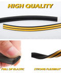 Door Weather Stripping Seal For Windows Self Adhesive Soundproof Insulation Strip Black 66 Feet Easy DIY Draft And Noise Reduction For Doors Windows And Frames, showing flexible black foam with adhesive backing.
