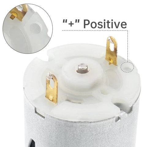 Flat Shaft DC Motor With Beefy High Torque Gearbox, 3.7V 250RPM Micro Replacement Motor connector detail