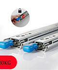 Built Tough Heavy Duty Drawer Runners With Secure Lock And Dual Ball Bearing Glides, designed for 120kg weight capacity.