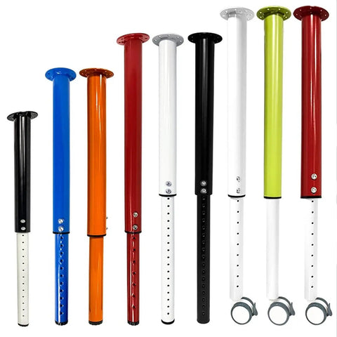 Slick Stainless Steel Furniture Legs Set Of 4 Featuring Quick Telescopic Height Adjustment For Heavy Duty Sofas Cabinets And TV Stands That Level Out Fast With Zero Fuss In A Modern Style, showcasing various colored legs.