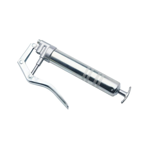 Marine Grade 2-4-C Lubricant With PTFE Grease Gun Kit, silver grease gun for easy application.