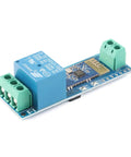 12V Bluetooth Relay Module For IoT Control With Mobile App Remote On Off Switch Wireless Phone Control Easy Setup 10 Meter Range Smart Home Automation Device, blue PCB