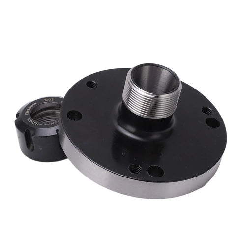 ER25 Collet Chuck 100mm Carbon Steel Tool Holder For CNC Milling Machines And Lathes Ultra Precise 0.005 Inch Accuracy Rock Solid Tool Grip And Quick Setup For Machinists And Workshops, black ER25 D100 holder with nut