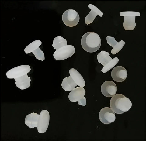 Silicone Hole Caps Set For Sealing Tubes And Equipment, 10 20 50 100 Pack, 2.5 mm 3 mm 3.5 mm 4 mm O Ring Assortment, High Temp Silicone Rubber Plugs For Pipes, Industrial Equipment, Food Processing on black background