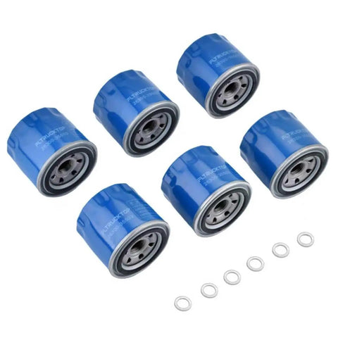Six Pack Engine Oil Filter And Drain Plug Gasket Kit Fits Hyundai Elantra Santa Fe Sonata Accent Kona And Kia Forte Forte5