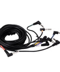 Coiled Cable Harness Snake Loom Replacement For Electronic Drum Sets And Modules With Hi Hat RCA Connector Type Nickel Plated Plug
