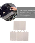 Five Pack Microwave Oven Mica Plates And Sheets Set displayed with round insulation on oven, ideal for appliance protection.