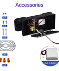 LED Emergency Lights With Battery Backup Four Pack Black Two Head Adjustable Emergency Exit Light Fixtures For Business UL Listed AC 120 277V Hardwired accessories