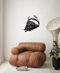 Steam Locomotive Metal Wall Art For Living Room Bedroom Office And Outdoor Decor Whimsical Yet Elegant Metal Sign In Black Finish