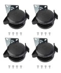 Heavy Duty 4 Pack Locking Casters For Weber Spirit 200 And 300 Gas Grills Model 69827 with Sure Grip Brake swivel base and screws.