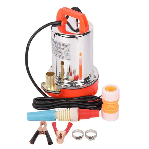 DC 12V Solar Submersible Water Pump 130W, 1 Inch Outlet, Stainless Steel Well Booster Pump for Farm Ranch Pond, Easy Setup