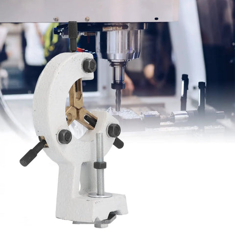 Rock Solid Mini Lathe Steady Rest Featuring Built Tough Metal Center Support for stable machining on WM 210 lathes.