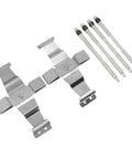 Premium Front Disc Brake Caliper Hardware Kit With Anti Rattle Clips And Pins For Perfect Fit On BMW 4 Series F32, F33, M4 And F82 Models 2013 To 2020, Delivers Smooth Stopping Power And Eliminates Squeaky Noises Right Away., stainless steel brake clips and pins set