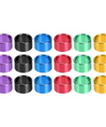18 Piece Aluminum Pigeon Rings Colorful Bird ID Bands For Pigeon Feet Tagging And Leg Marking Reusable Lightweight Bird Bands For Doves Quail