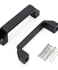 Heavy Duty Aluminum Alloy Handle Kit Includes M6 M8 Screws And Hex Keys 3030 4040 T Slot CNC cabinet handle, black
