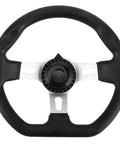 270mm Universal Go Kart Steering Wheel With Ergonomic Grip And Grippy Smooth Alloy Build Durable ABS Aluminum Construction For Racing Buggy Cars
