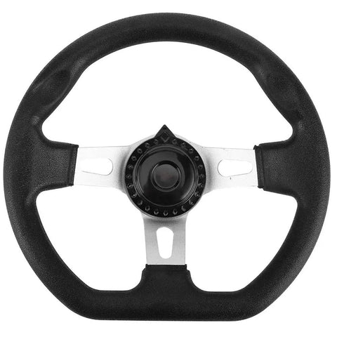 270mm Universal Go Kart Steering Wheel With Ergonomic Grip And Grippy Smooth Alloy Build Durable ABS Aluminum Construction For Racing Buggy Cars