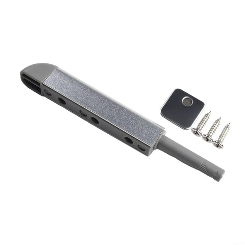 Magnetic Push To Open Cabinet Catch Latch For Drawer And Wardrobe Doors HandleFree Touch Release Secure Magnetic Cabinet Hardware Kit In Silver