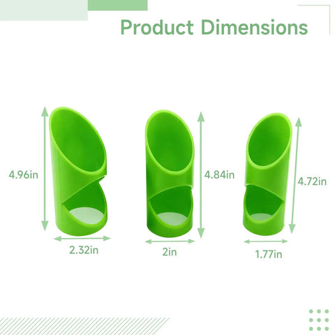 Insulation Cutting Fixture Set For Foam Pipe With Three Tube Design showing dimensions of three polycarbonate pieces