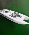 High Performance Fiber Glass RC Boat With Water Cooling Dual Electric Motors Servos And ESCs PNP Without Battery CNC Metal Rudder