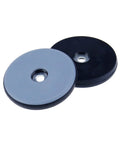 Premium Teflon Furniture Sliders Round 2 Inch with Screws 8 Pack Heavy Duty glide pads on a white background.
