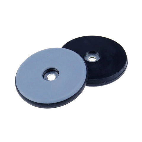 Premium Teflon Furniture Sliders Round 2 Inch with Screws 8 Pack Heavy Duty glide pads on a white background.