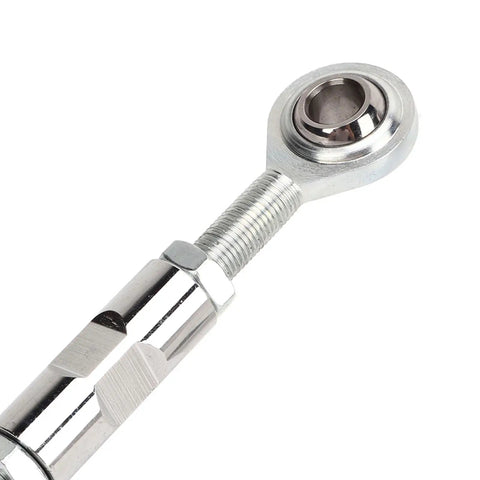 Heavy Duty Alternator Tensioner Rod Adjustable For Small Block Chevy 350 454 Engines with Heim joint mount detail image.