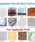 Applicable surfaces for heavy duty adhesive hooks including plant, metal, glass, wood, acrylic, PVC, marble, ceramic tile. Not for drywall, wallpaper, uneven, painted walls.