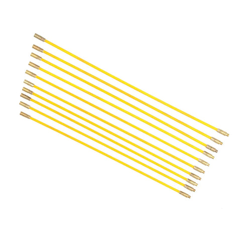 Get Your Hands On This Rad Fafeicy 10 Pc Fiberglass Running Wire Kit Perfect For Slithering Cables Through Walls And Ceilings With Those Smooth Brass Connectors No Drilling Needed. 10 fiberglass rods with brass couplers, 33cm each