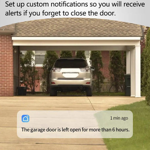 WiFi Garage Door Opener Remote With Alexa Google Assistant And Siri Open And Close From Anywhere On The Go On iPhone Or Android