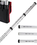 Golf Ball Retriever Tube, Detachable Picker Upper For Golf Balls, Aluminum Alloy Shag Bag System Holds Up To 24 Balls, shown with case