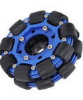 Aluminum Alloy Robot Wheels 4 Inch Omnidirectional Hub Components, Two Wheel DIY Set For Toy Robots, no fuss install, smooth bearing equipped.