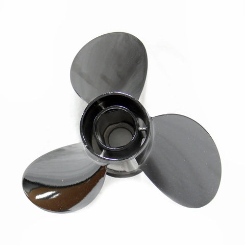 BlackMax 3 Blade Aluminum Propeller For 12 3 Quarter Inch Diameter 21 Pitch Right Hand Rotation Flo Torq II Hub Phantom Black Finish OEM Replacement Prop