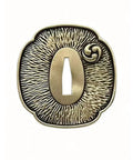 Decorative brass tsuba from Brass Katana Guard Tsuba Fuchi Kashira Menuki Set Sword Fittings For Samurai Swords Hand Guard Hardware