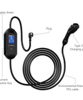 Level 2 EV Charger With 16 Amp 110 240V Capability, WiFi Enabled Smart Fast Charging, 16 Foot Cable, J1772 Connector shown