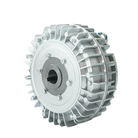 Hollow Shaft Magnetic Powder Clutch For Tension Control And Brake, 24V System, Rotating Casing Design With Hollow Brake Hole