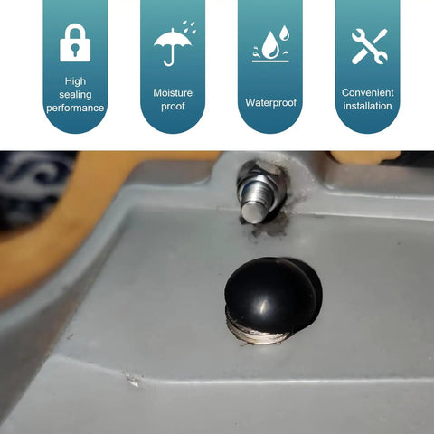 Installed Six Pack Heavy Duty Hydraulic Jack Oil Fill Plug Universal Rubber Filler Bung showing sealing performance