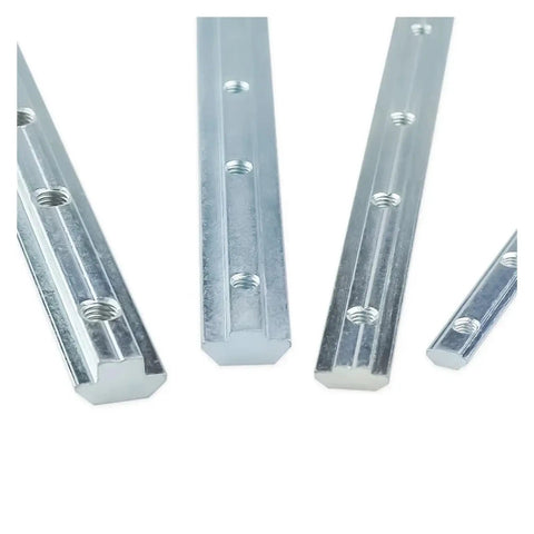 Four Piece V Slot T Slot 180 Degree Inline Connectors for Aluminum Profiles 2020 3030 4040 4545 Inside Joint Fittings Strip