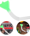 Seed Planter Tube Replacement Part Plastic Seed Distribution Tube For Corn Easy Install Replacement shown in use and alone