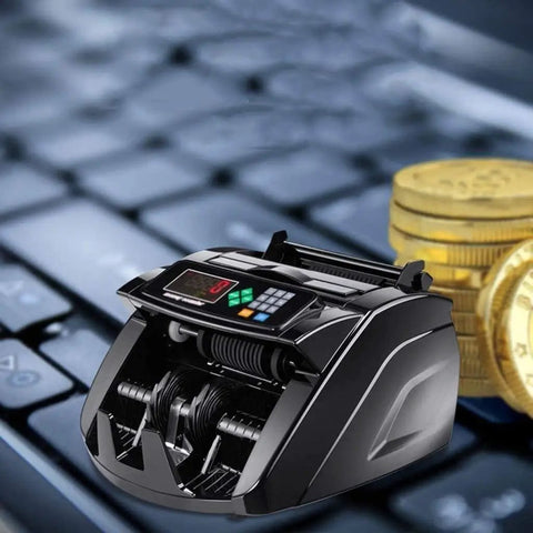 Built Like A Tank Cash Counter Machine With Dual Motor Fast Bill Tally Up To 900 Bills Per Minute Real Time Fake Detector on keyboard