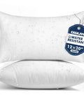 Pack Of 2 12x20 Outdoor Pillow Inserts Water Resistant And Waterproof Lumbar Cushions For Patio Furniture Sofa Bed