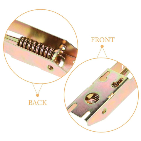 Close-up of Drop Down Chest Freezer Hinge Replacement With Durable Metal Spring For Smooth Door Operation, showing front and back details