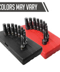 Half Inch Drive Metric Impact Hex Driver Set 10 Piece For Tough Jobs CrMo Alloy Steel Build in red and black cases